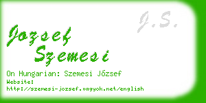 jozsef szemesi business card